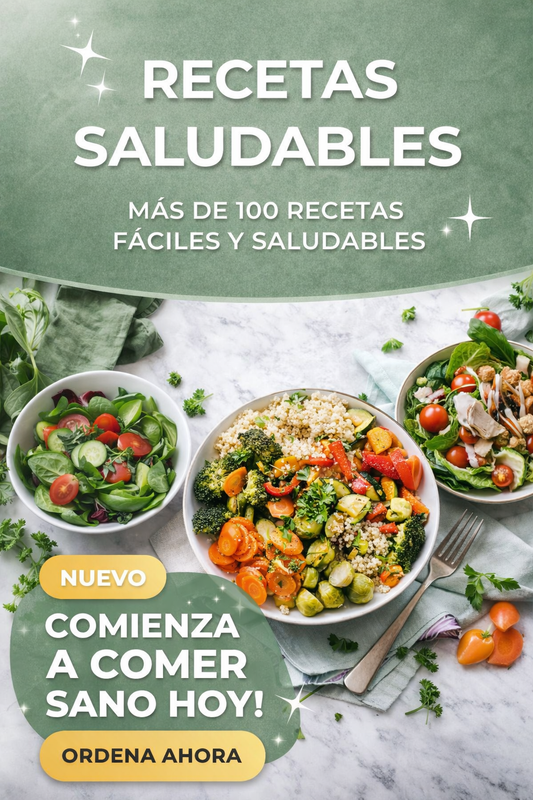 Cocina Saludable: Más de 500 Recetas Fáciles para tu Bienestar Diario + 6 bonos INCREIBLES.